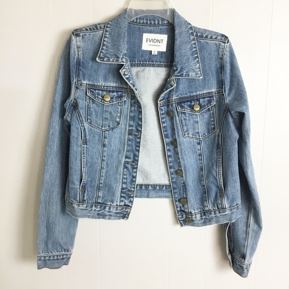 Evidnt Denim Jacket Size M Light Blue - Picture 1 of 4